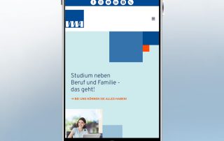 VWA-Website mobil